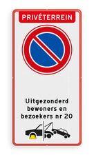 Aluminium informatiebord met een dubbel omgezette rand