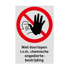 Veiligheidsbord vlak Alupanel (2mm)