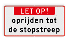 Aluminium informatiebord met een dubbel omgezette rand