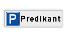 Aluminium informatiebord met een dubbel omgezette rand