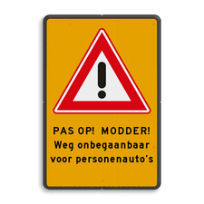 Aluminium informatiebord met dubbel omgezette rand
