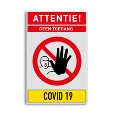 Veiligheidsbord vlak Alupanel (2mm)