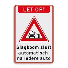 Aluminium informatiebord met dubbel omgezette rand