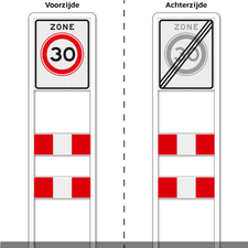 Zoneportaal 1x RVV Zone DZ+ 2 SHP
