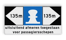 Aluminium informatiebord met een dubbel omgezette rand