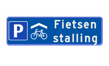 Aluminium informatiebord met een dubbel omgezette rand