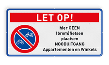Veiligheidsbord met dubbel omgezette rand
