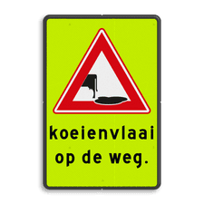 Aluminium informatiebord met dubbel omgezette rand