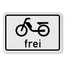 Verkehrsschild aus DibondTraffic mit Alform Rahmen
