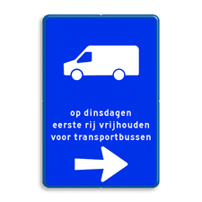 Aluminium informatiebord met dubbel omgezette rand
