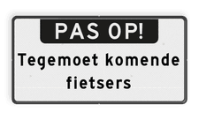 Aluminium informatiebord met een dubbel omgezette rand