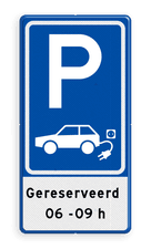 Aluminium informatiebord met een dubbel omgezette rand