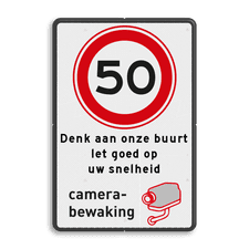 Aluminium informatiebord met dubbel omgezette rand