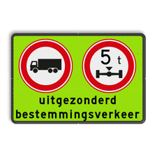 Aluminium informatiebord met een dubbel omgezette rand