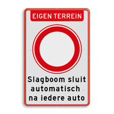 Aluminium informatiebord met dubbel omgezette rand