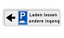 Aluminium informatiebord met een dubbel omgezette rand