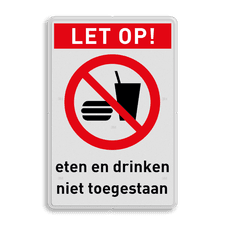 Veiligheidsbord met dubbel omgezette rand