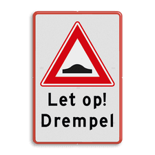 Aluminium informatiebord met dubbel omgezette rand