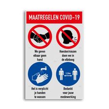Veiligheidsbord vlak Alupanel (2mm)