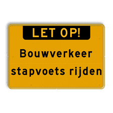 Aluminium informatiebord met een dubbel omgezette rand