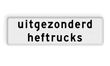 Aluminium informatiebord met een dubbel omgezette rand