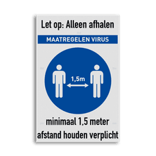 Veiligheidsbord vlak Alupanel (2mm)