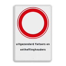 Aluminium informatiebord met dubbel omgezette rand