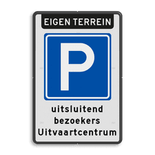 Aluminium informatiebord met dubbel omgezette rand