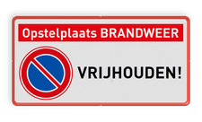 Veiligheidsbord met dubbel omgezette rand