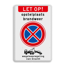 Aluminium informatiebord met dubbel omgezette rand
