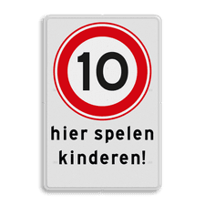 Aluminium informatiebord met dubbel omgezette rand