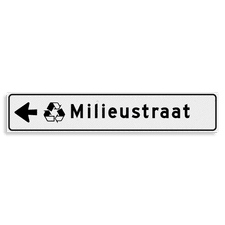 Aluminium versterkt kokerprofiel Verwijsbord