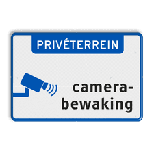 Aluminium informatiebord met een dubbel omgezette rand