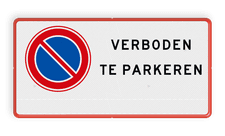 Aluminium informatiebord met een dubbel omgezette rand