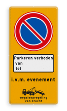 Aluminium informatiebord met een dubbel omgezette rand