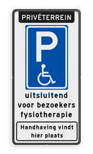 Aluminium informatiebord met een dubbel omgezette rand