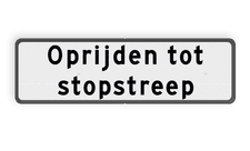 Aluminium informatiebord met een dubbel omgezette rand