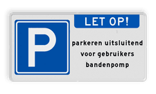 Aluminium informatiebord met een dubbel omgezette rand