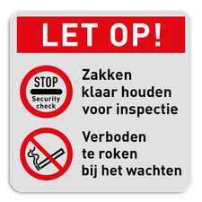 Veiligheidsbord met dubbel omgeplooide rand