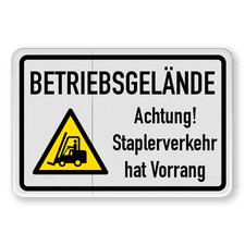 Verkehrsschild aus DibondTraffic mit Alform Rahmen