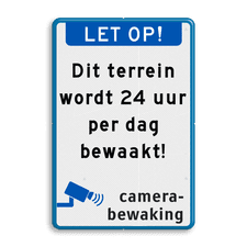 Aluminium informatiebord met dubbel omgezette rand