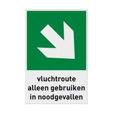 Veiligheidsbord vlak Alupanel (2mm)