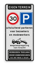 Aluminium informatiebord met een dubbel omgezette rand