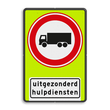 Aluminium informatiebord met dubbel omgezette rand