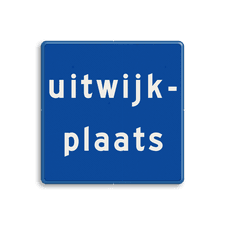 Aluminium informatiebord met een dubbel omgezette rand