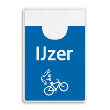 Aluminium bord met een dubbel omgezette rand
