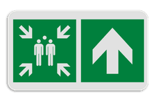 Veiligheidsbord met dubbel omgeplooide rand
