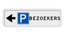 Aluminium informatiebord met een dubbel omgezette rand