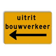Aluminium omleidingsbord met een dubbel omgezette rand