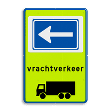 Aluminium informatiebord met dubbel omgezette rand